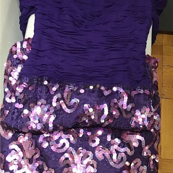 ARNOLD SCAASI Vintage Sequin Evening Gown Size:2 - Picture 4 of 5